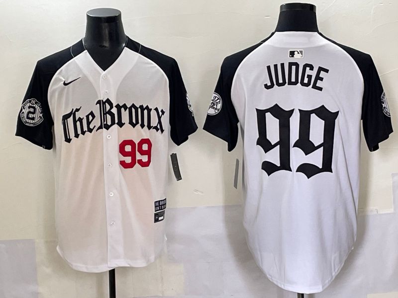 Men 2025 New York Yankees #99 Judge White black Five generations Joint Name Nike MLB Jersey style 53->new york yankees->MLB Jersey
